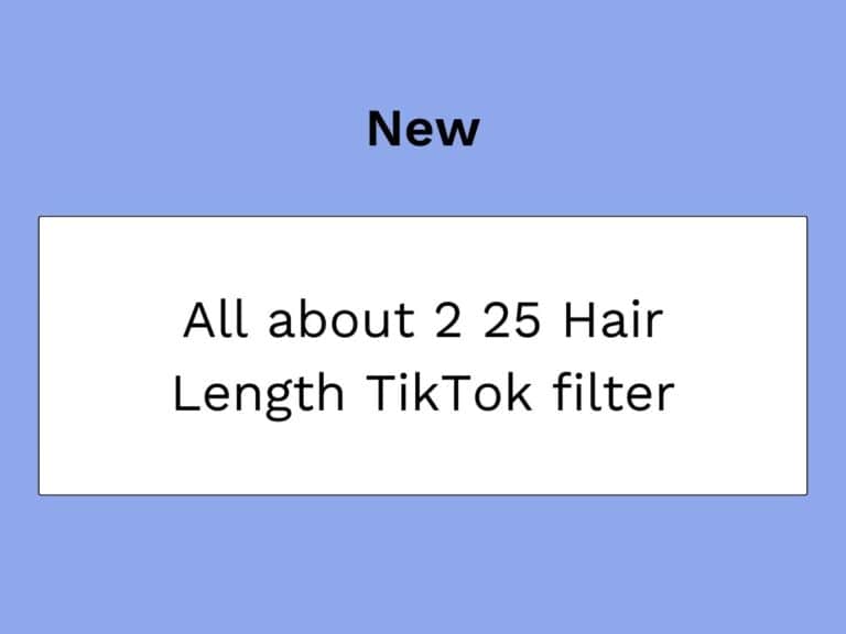 TikTokフィルター2 25 髪の長さ