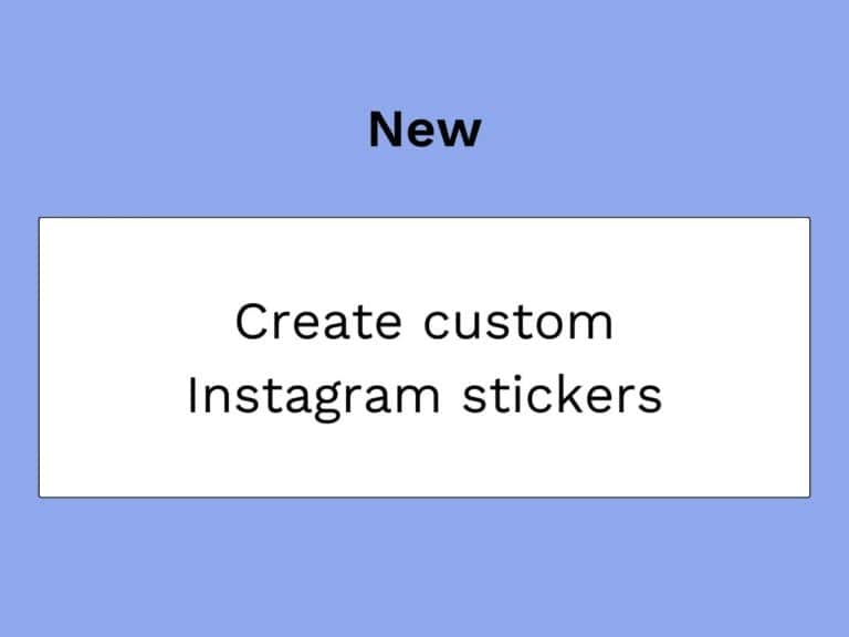 artigo em miniatura sobre autocolantes personalizados no Instagram