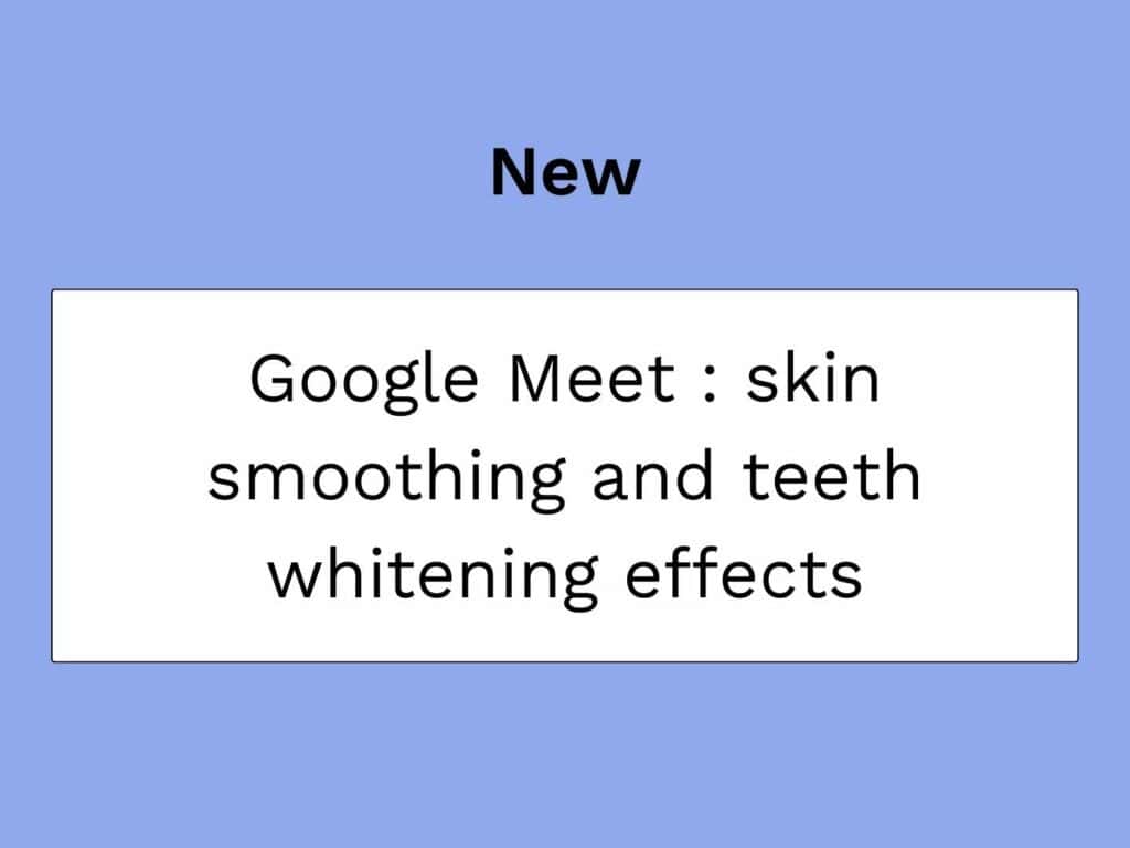le nouveau filtre beauté sur Google Meet, vignette article de blog