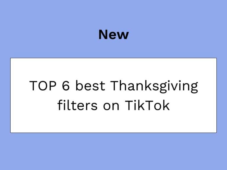 thumbnail blogpost over TikTok filters voor Thanksgiving