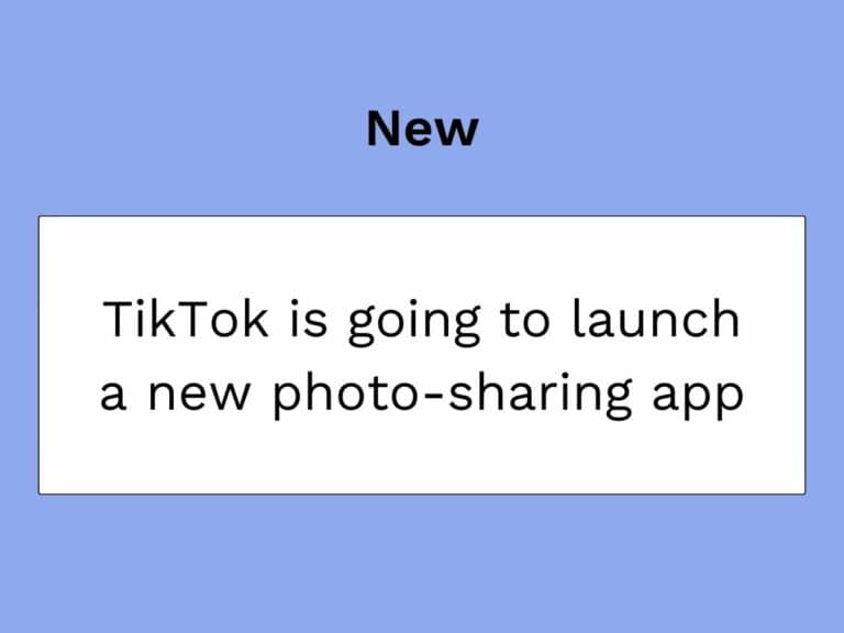 TikTok is going to launch a new photo-sharing app
