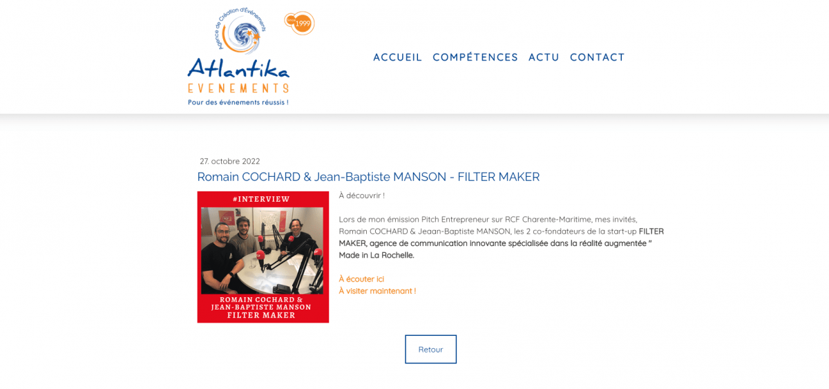 they talk about us with atlantika evenement and filter maker