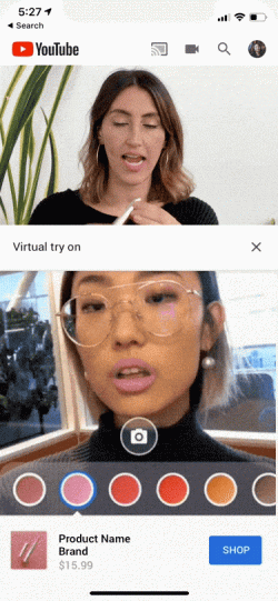 ar beauty try on - new advertising formats