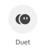 icoon duet tiktok toepassing
