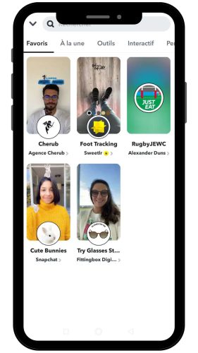 găsiți un filtru snapchat pe spotlight pasul 2