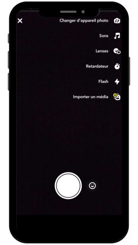 utiliser un filtre snapchat sur spotlight étape 1