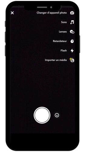 utilizarea unui filtru snapchat pe spotlight pasul 1